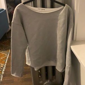 PJ Salvage Gray Sweatshirt Top